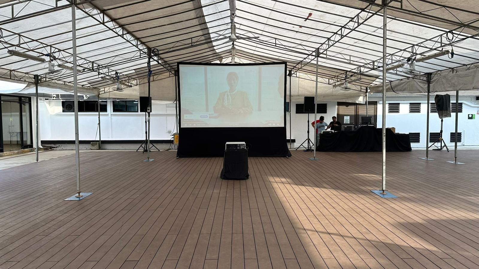 High brightness projector rental